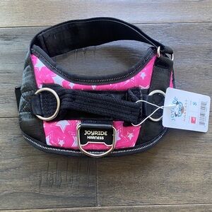 JOYRIDE Pink and Black Dog Harness Size Small